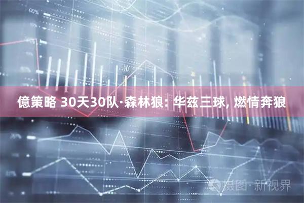 億策略 30天30队·森林狼: 华兹三球, 燃情奔狼